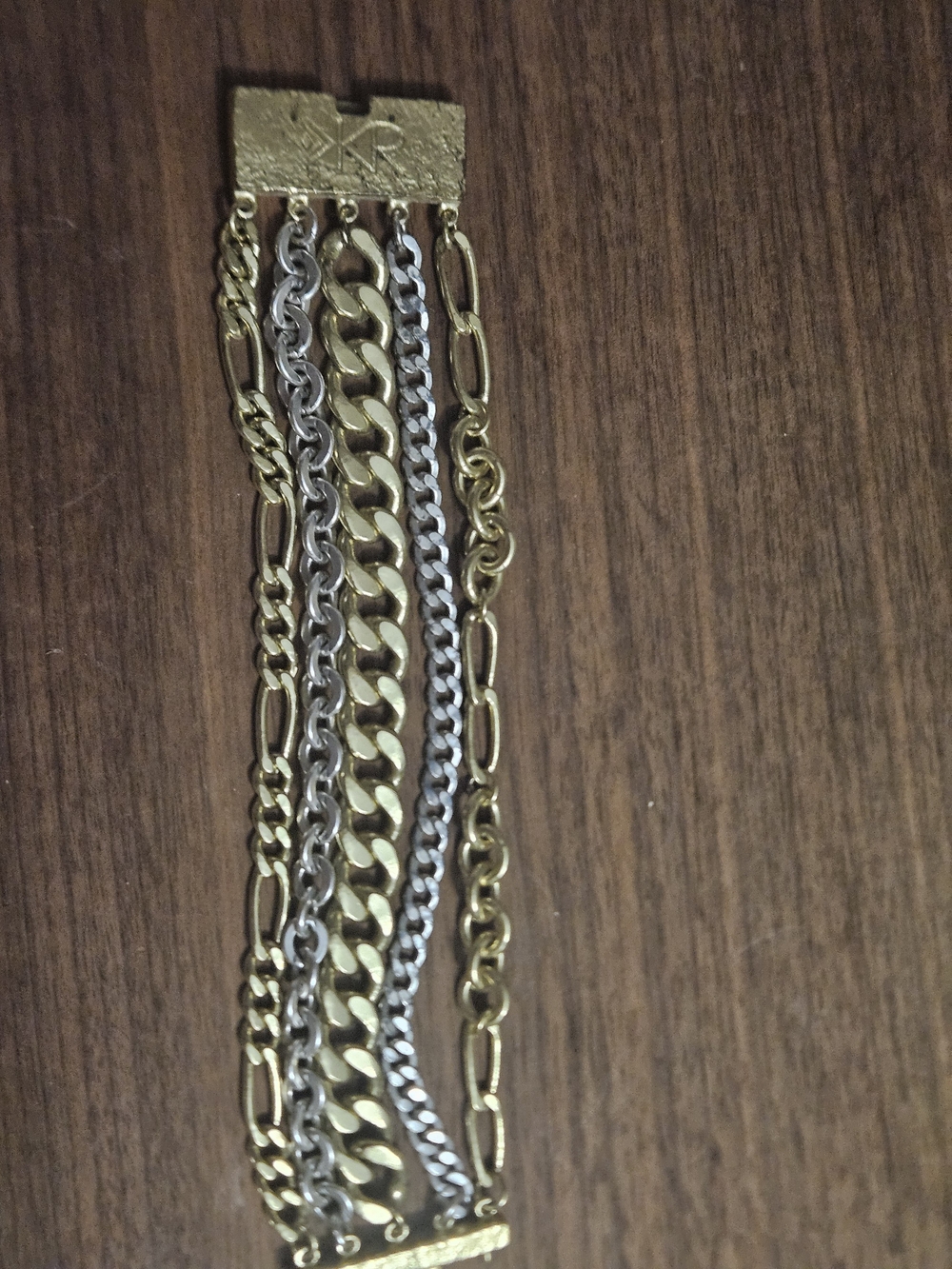 Silpada KR Collection Tough Luxe Mixed Metal Multi-Chain Bracelet - Picture 5 of 14